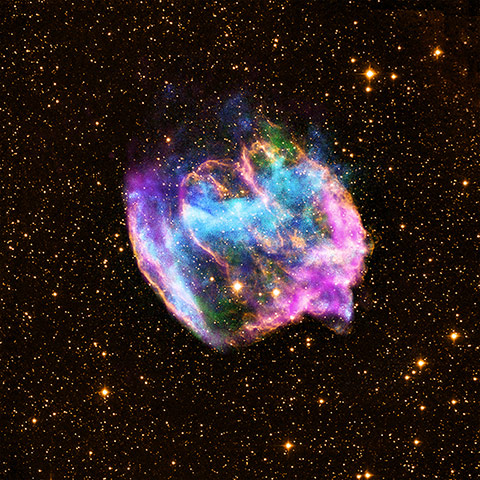 A month in Space: A supernova remnant that is located about 26,000 light years from Earth.