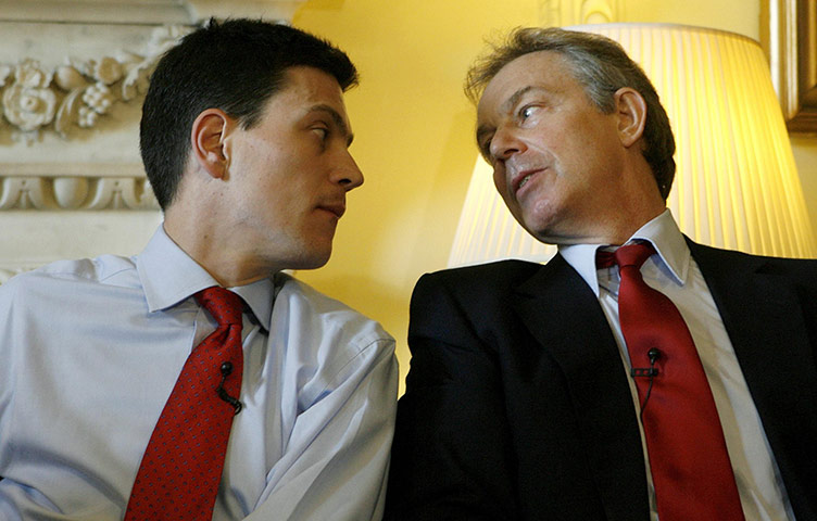David Miliband life : Tony Blair speaks to Environment Secretary David Miliband