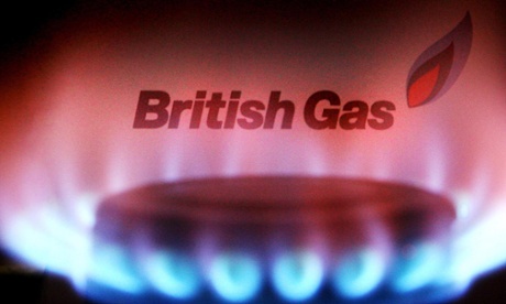 A British Gas bill behind a burning gas hob