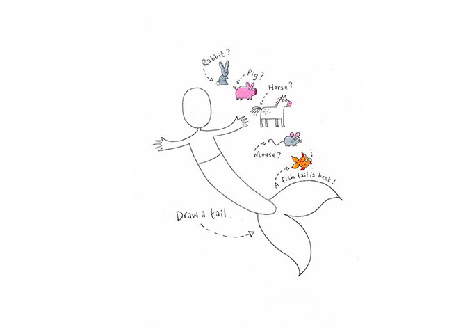 How to draw a mermaid: Mermaid five