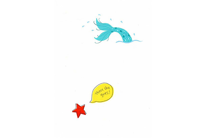 How to draw a mermaid: Mermaid nine