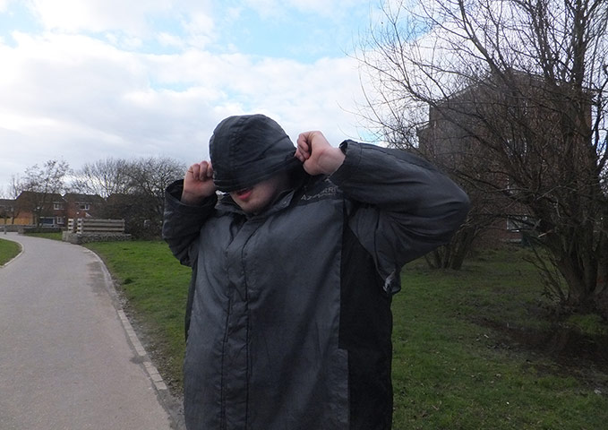 Autism photo project: My brother Conor after he was chased by a dog