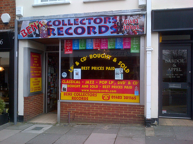 Record Shops: Ben's Records, Guildford 