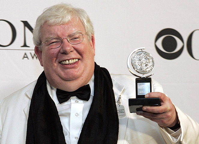 Richard Griffiths obit: 2006: Richard Griffiths with his Tony Awards for Best Performance by a Lead