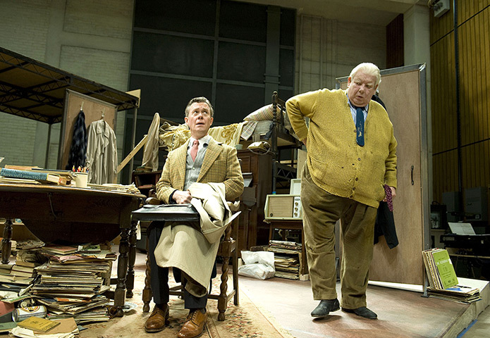 Richard Griffiths obit: 2009: Alex Jennings and Richard Griffiths 'The Habit of Art' play at the Ly