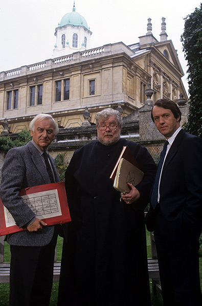 Richard Griffiths obit: 1993: John Thaw, Richard Griffiths and Kevin Whately in 'Morse' 