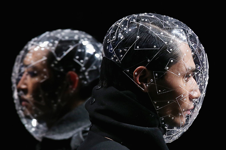 24 hours in pictures: Beijing, China: Models present creations by Korean brand Vantvaart during C