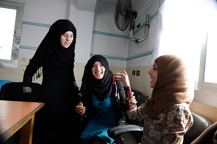 Calton's Cairo: Young girls at the Manial Sheiha Village group
