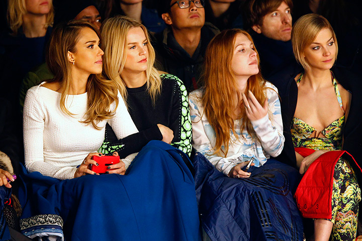 paris fashion week 6: Jessica Alba attends Kenzo fashion show