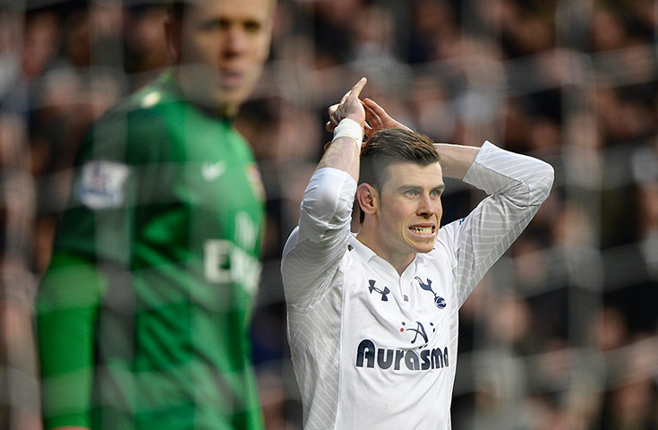 Tottenham v Arsenal: Bale near-miss