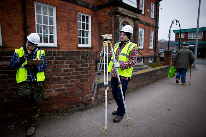 Greenpeace : shale gas fracking protest Tatton constituency in Knutsford
