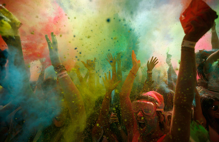24 hours in pictures: Holi One festival in Cape Town