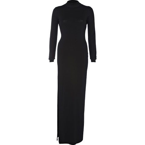 Rihanna for River Island: Rihanna for River Island Black polo neck dress