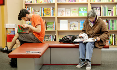 browsing in bookshop