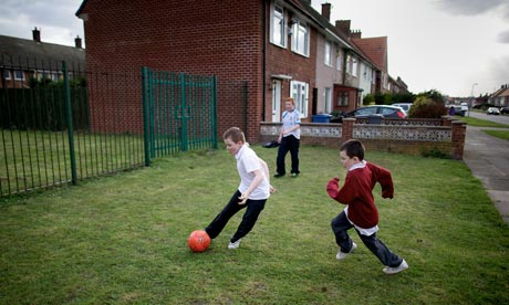 Children playing outside