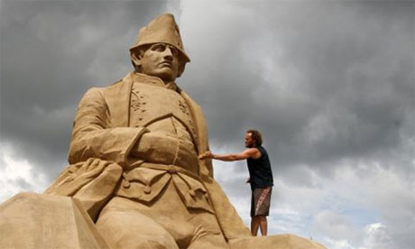 Napoleon Bonaparte in sand, 2007