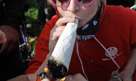 A large marijuana joint