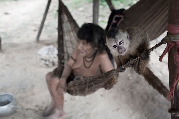 An Awá woman in the Brazilian Amazon