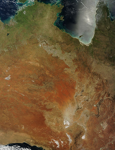 Satellite Eye on Earth: Central Australia