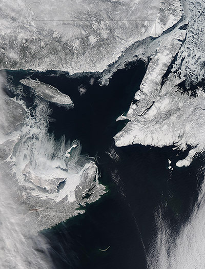 Satellite Eye on Earth: Sea Ice in the Gulf of St. Lawrence