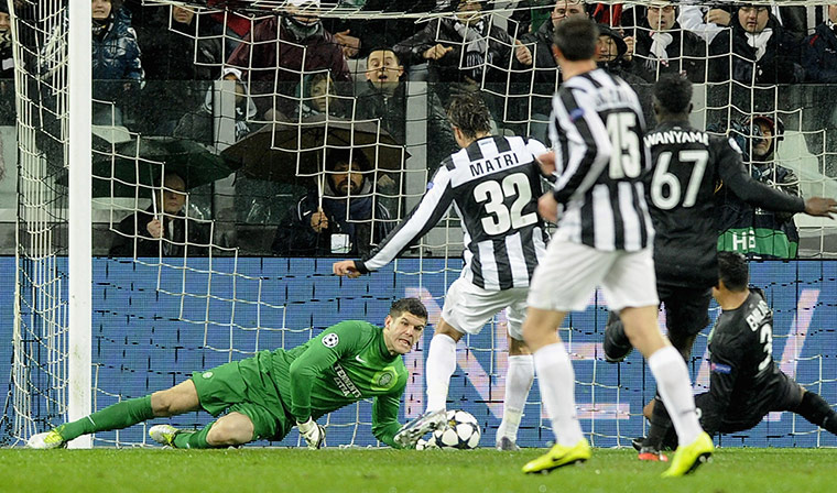 Wed champions league: Alessandro Matri scores