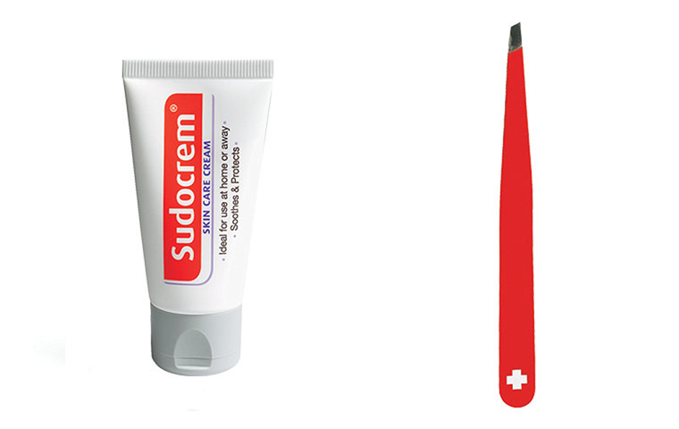 50 best beauty products: Sudocrem and Tweezers