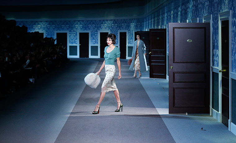 20 Photos: A model presents a creation by Marc Jacobs in Paris