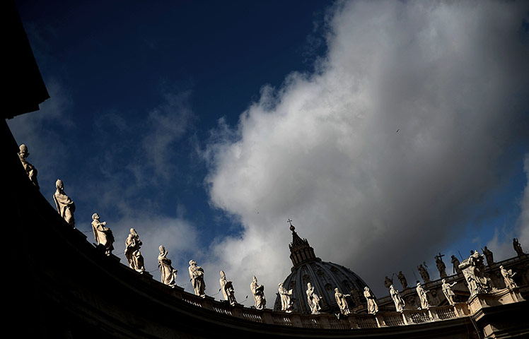 24 hours: This picture shows the dome of St Peter's basilica