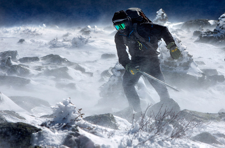 24 hours: New Hampshire, US: Strong winds challenge a climber