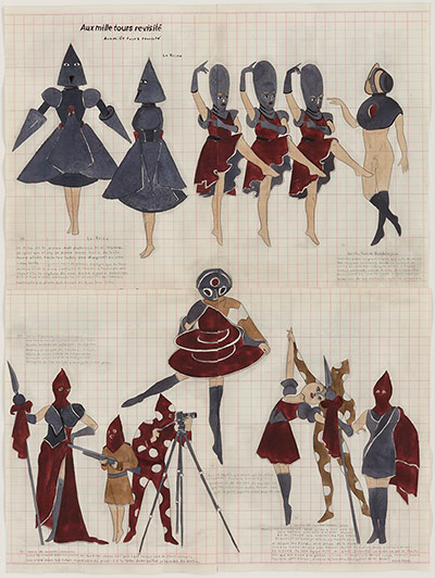 Marcel Dzama: The Queen's Profile or Aux mille tours Revisité , 2010