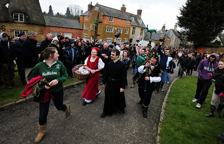 Bottle kicking game in pictures