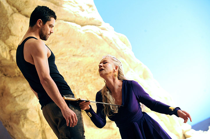 Nicholas Hytner: Helen Mirren (Phedre) and Dominic Cooper (Hippolytus) in Phedre, 2009