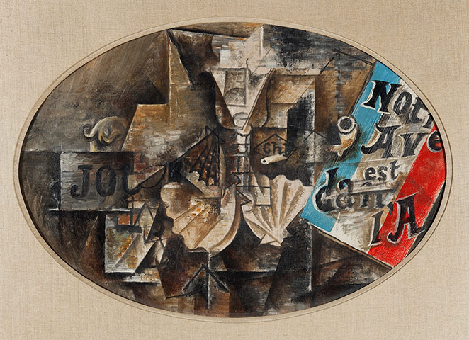 Lauder donation: Pablo Picasso, The Scallop Shell (Notre avenir est dans l'air), May 1912