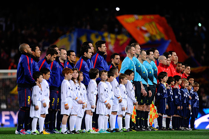 Wednesday Champ League: Barcelona and Paris St Germain teams