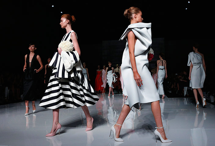 Australian Fashion Week: Models at the Maticevski show onthe opening day of Australian Fashion Week.