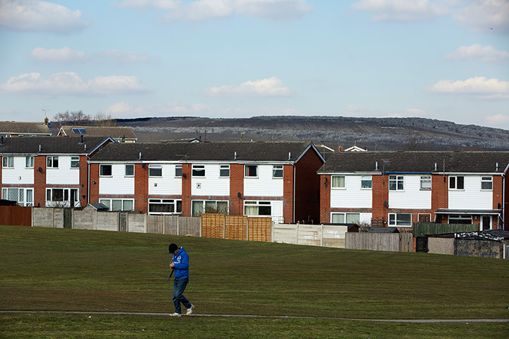 maltby colliery closes: A slag heap overlooks the town of Maltby