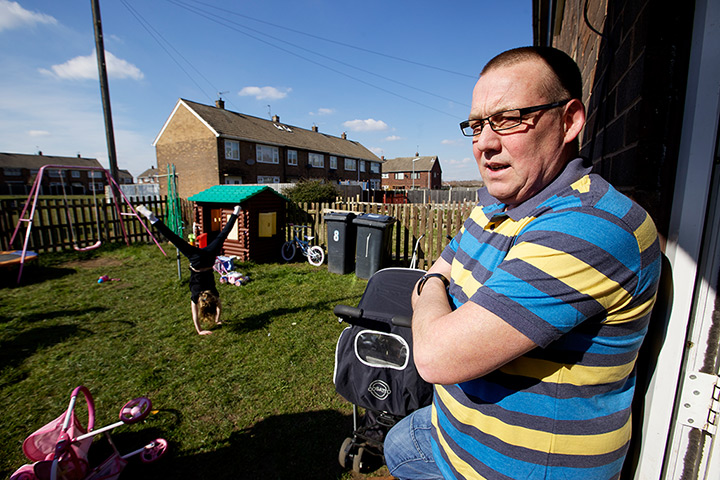 maltby colliery closes: Norman Tate watching his granddaughter Jodi