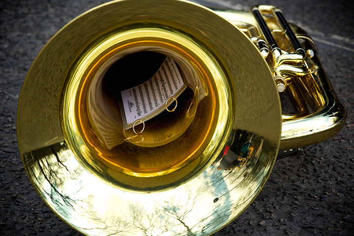 maltby colliery closes: The brass band perform 