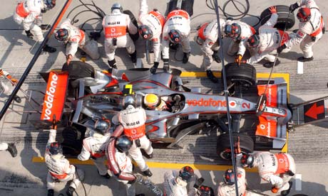 Formula 1 pit stop