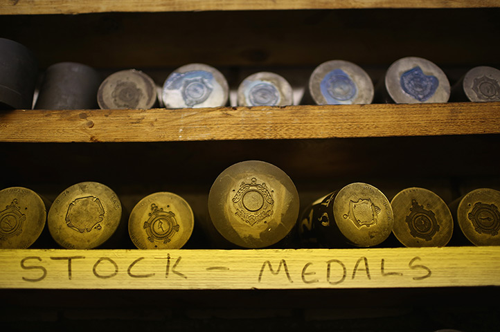 FTA: Christopher Furlong: A selection of some of the 250,000 stamping dies are stored on shelves 