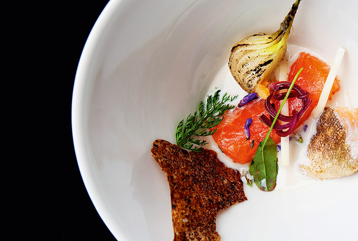 Cook it raw: Arctic char and Lapland dashi with reindeer milk