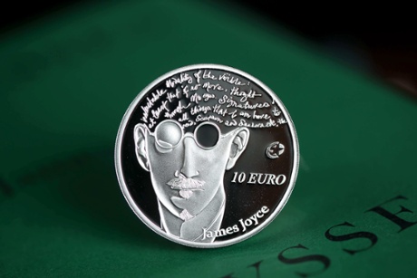 A view of a limited addition James Joyce collector coin issued by the Central Bank of Ireland. PRESS ASSOCIATION Photo. Issue date: Thursday April 11, 2013.