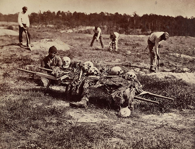 Civil war photography: 108. A Burial Party.jpg