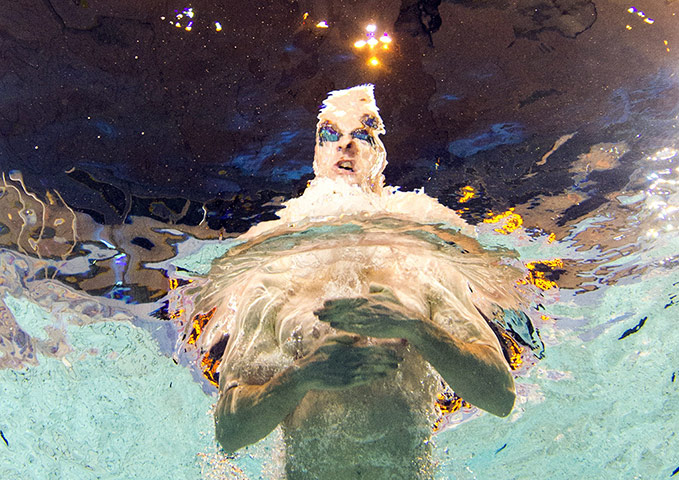 best of the week: Thomas Dahlia competes in the 200m breaststroke 