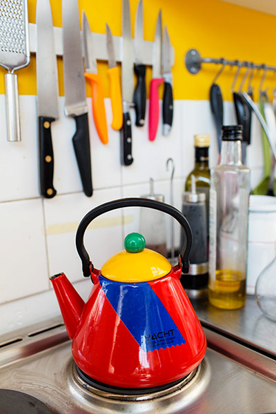 The Selby: Stephen/Holly: stove-top enamel kettle