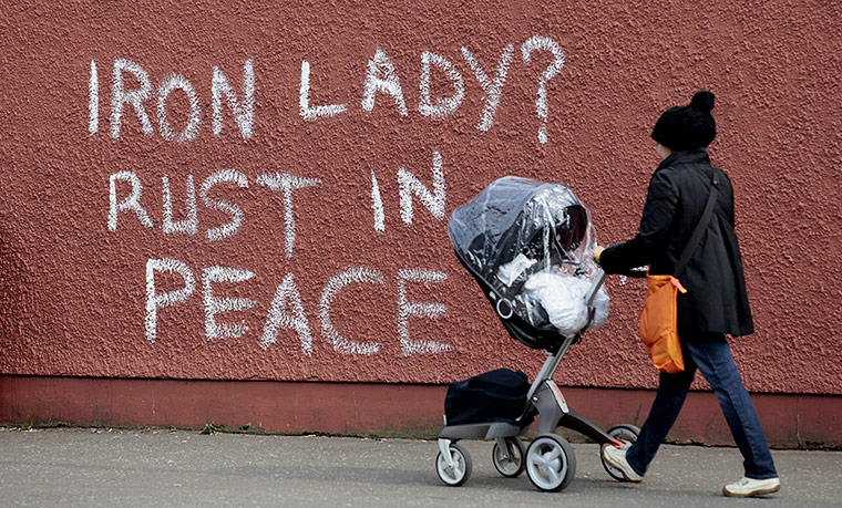 20 Photos: Anti-Margaret Thatcher graffiti on the Falls Road in Belfast