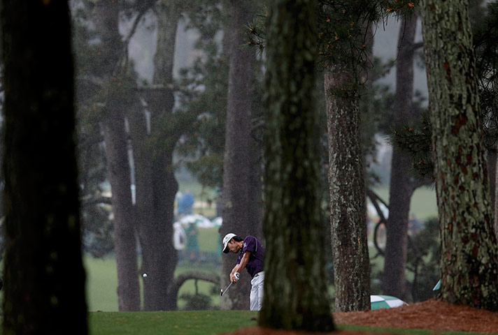Masters Day two: Kevin Na of the U.S. 
