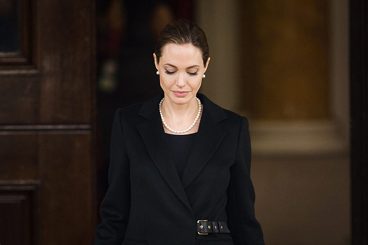 20 Photos: Angelina Jolie leaves Lancaster House in London after G8 meeting