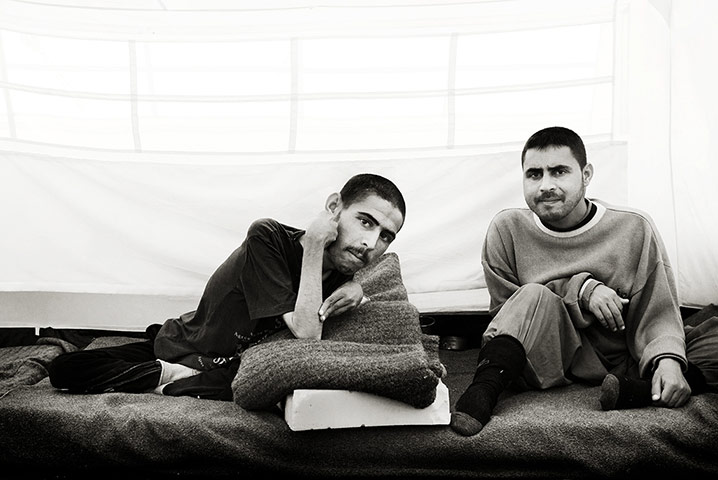 Giles Duley: Syrian refugees Basil, 19 and his brother, Faraj, 22