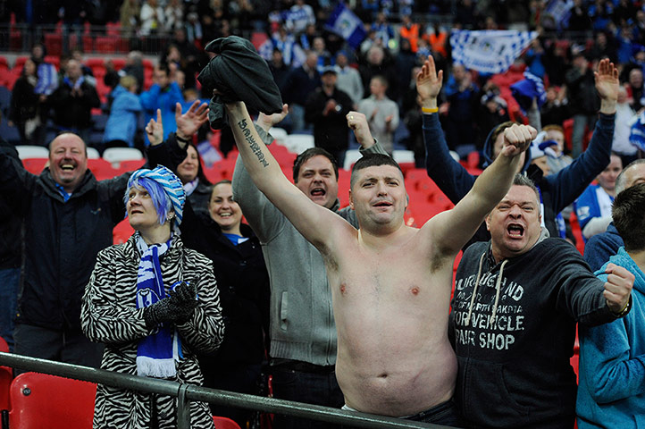 FA Cup semi: Wigan fans celebrate